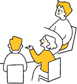 打ち合わせのイラスト