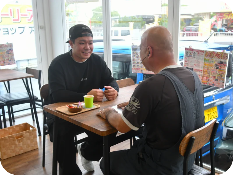 点検ごの説明の様子